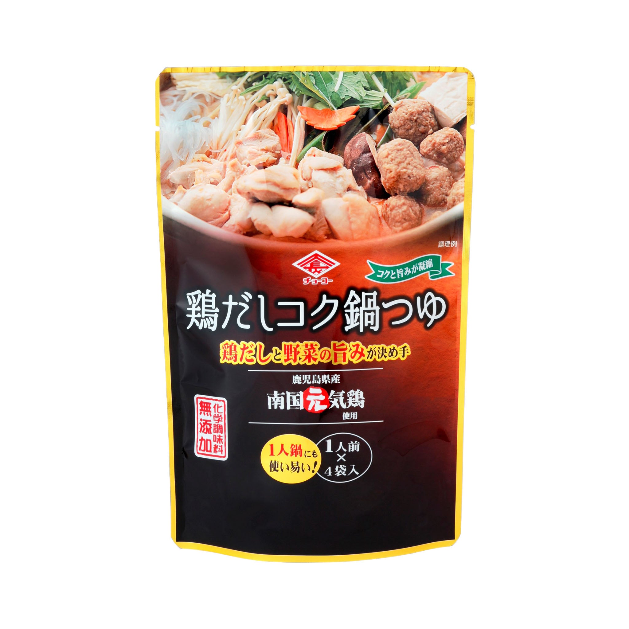 終売・リニューアル】チョーコー醤油.　鶏だしコク鍋つゆ　(30ml×4袋)