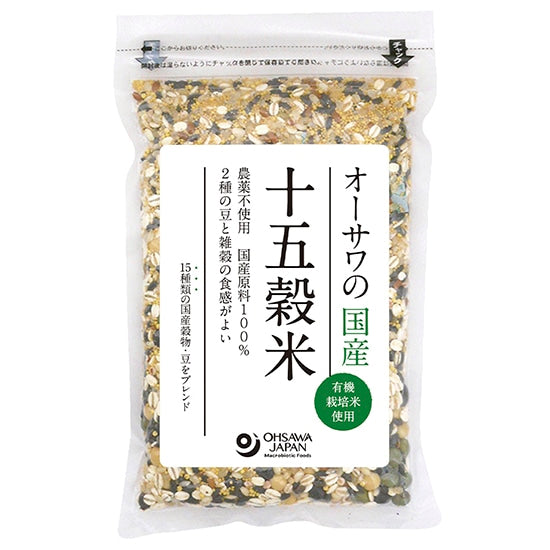【リニューアル】オーサワジャパン. 国産十五穀米 300g