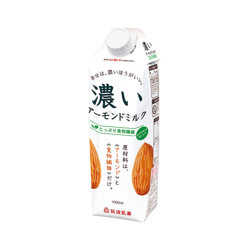 筑波乳業. 濃いアーモンドミルク (たっぷり食物繊維) 1000ml