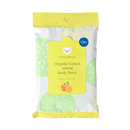 NaturaMoon (ナチュラムーン). オーガニックコットン アロマボディシート(フレッシュシトラス) 12枚