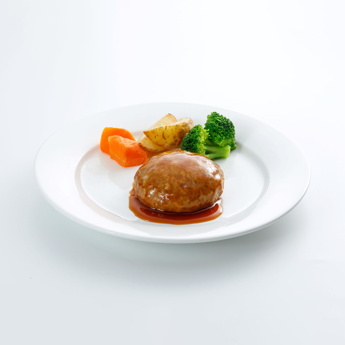 冷凍》秋川牧園. ハンバーグ 115g (固形量90g)(ソース付1個)