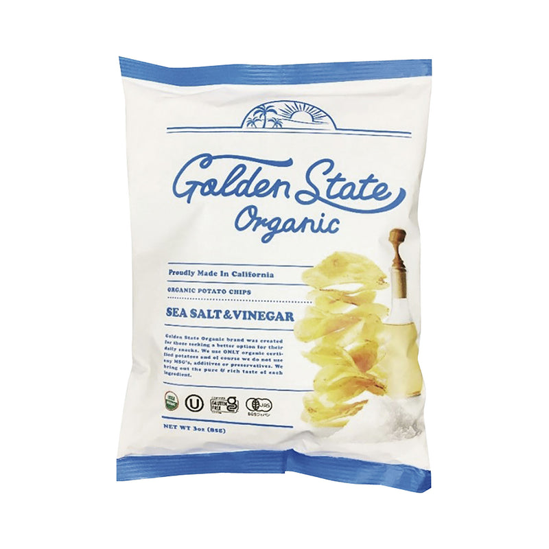 Golden State Organic. オーガニックポテトチップス シーソルト＆ビネガー 85g