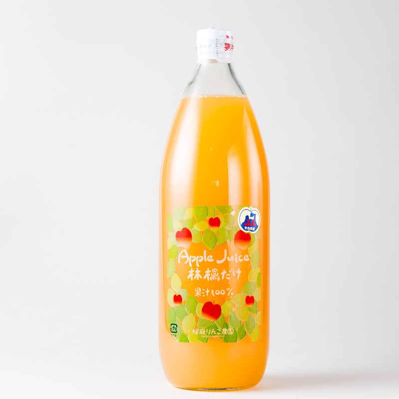 Apple Juice 林檎だけ果汁100% 1000ml　サンふじ