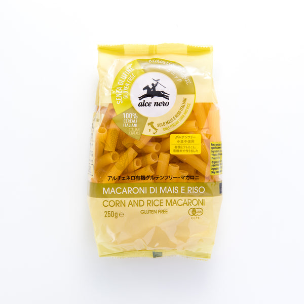 ALCE NERO (アルチェネロ). 有機グルテンフリー・マカロニ 250g