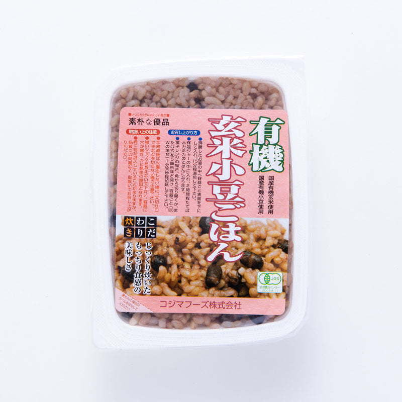 【アウトレット: 〜5/17(金)】コジマフーズ. 有機玄米小豆ごはん 160g【賞味期限2024.6.25】