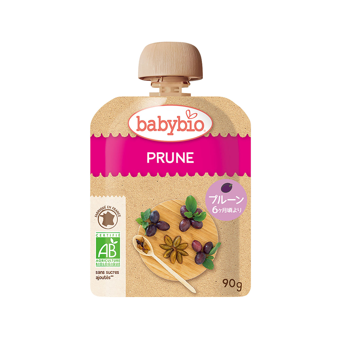 babybio (ベビー ビオ). 有機ベビースムージー (プルーン) 90g